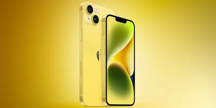 Yellow iPhone